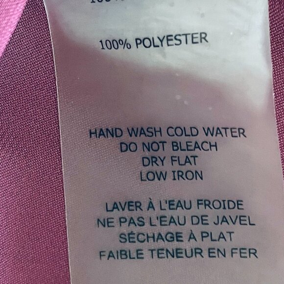 David Lerner Blouse Burgundy Long Sleeves Women's Size Small - Picture 8 of 8